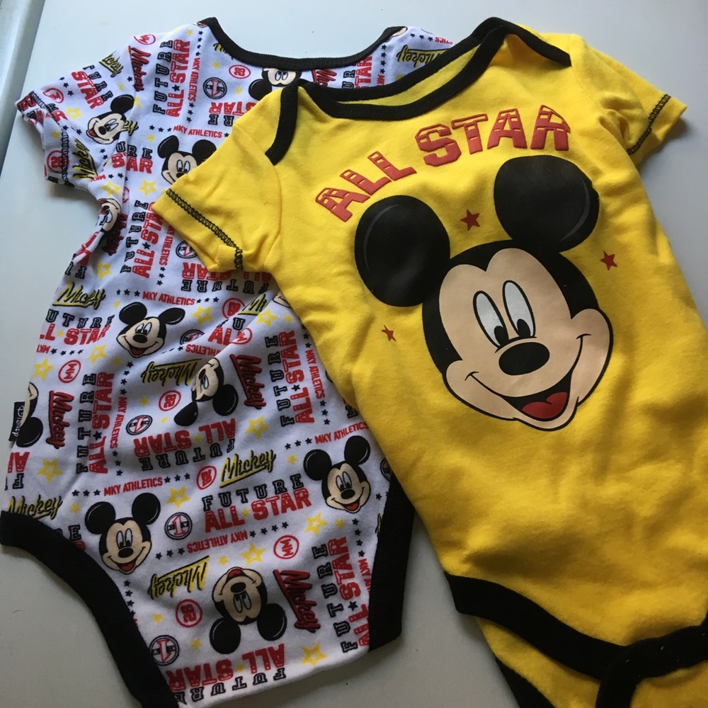 Disney onesies set of 2 bonus Dino 3/6 months